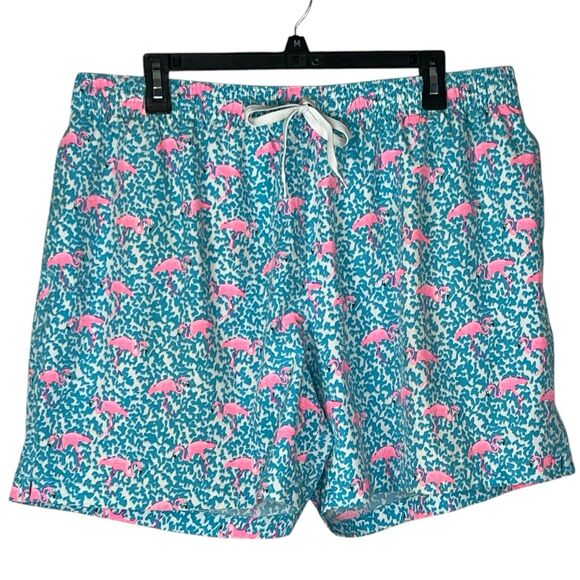 Chubbies 2XL Classic Swim Trunks 6" The Domingos Are For Flamingos Boardshorts - Picture 1 of 5